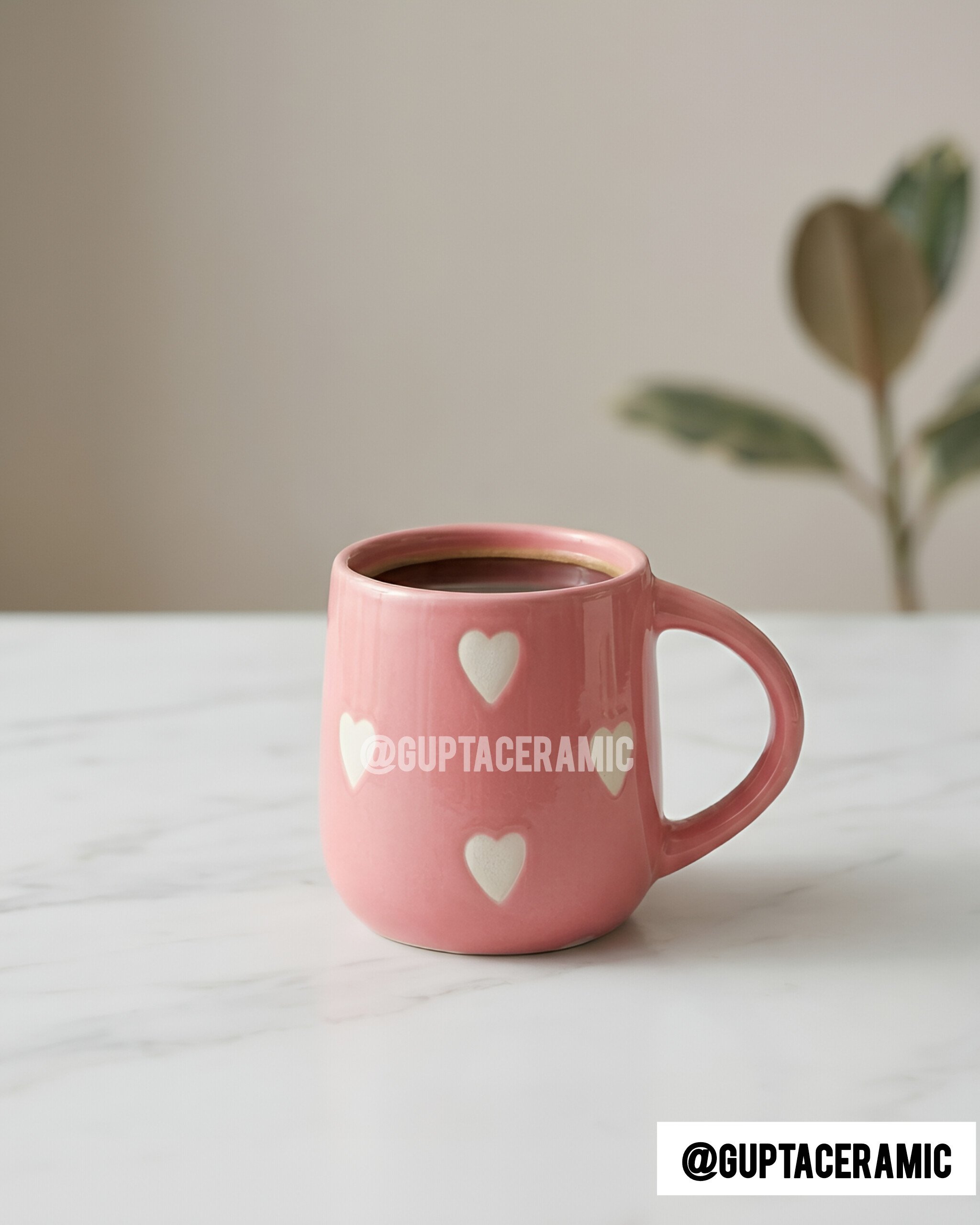 Heart Mug Pink