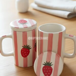 Strawberry Mug With Lid